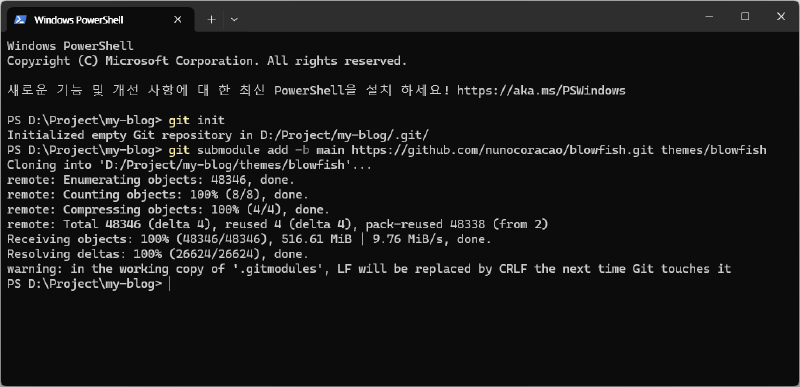 Command Result: git submodule