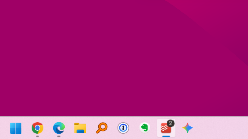 Missing from the desktop